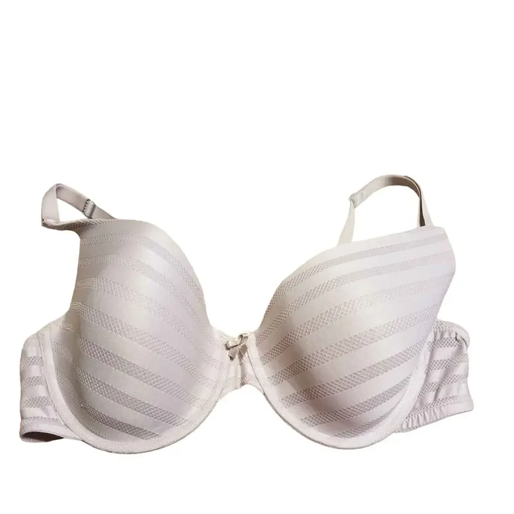 Maidenform Bra Underwire stripe gray Women's Lingerie size 40D‎